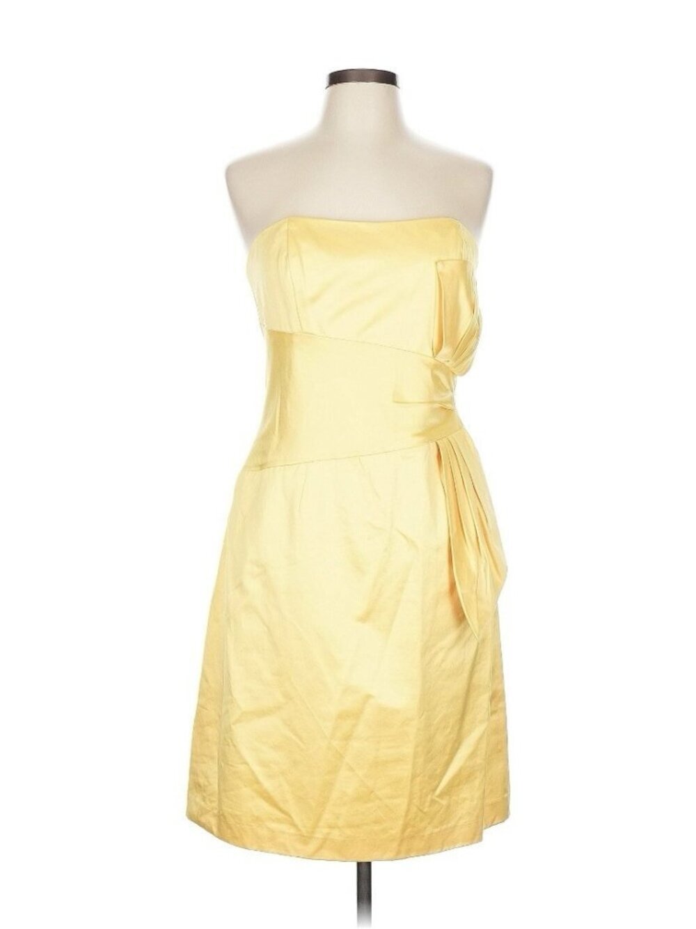 NEW BCBG Paris Strapless Dress 10 Yellow